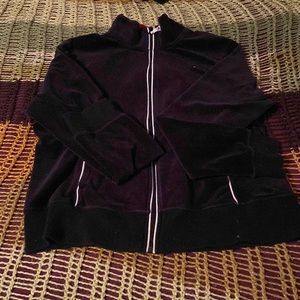 Black tommy Hilfiger turtle neck jacket, size XL
